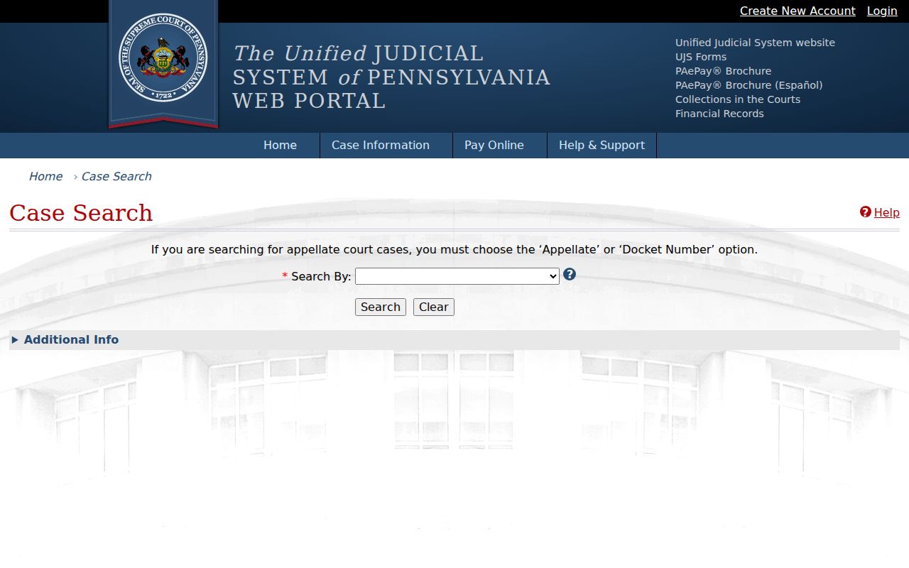 Millcreek Township residents directory Pennsylvania UJS case search