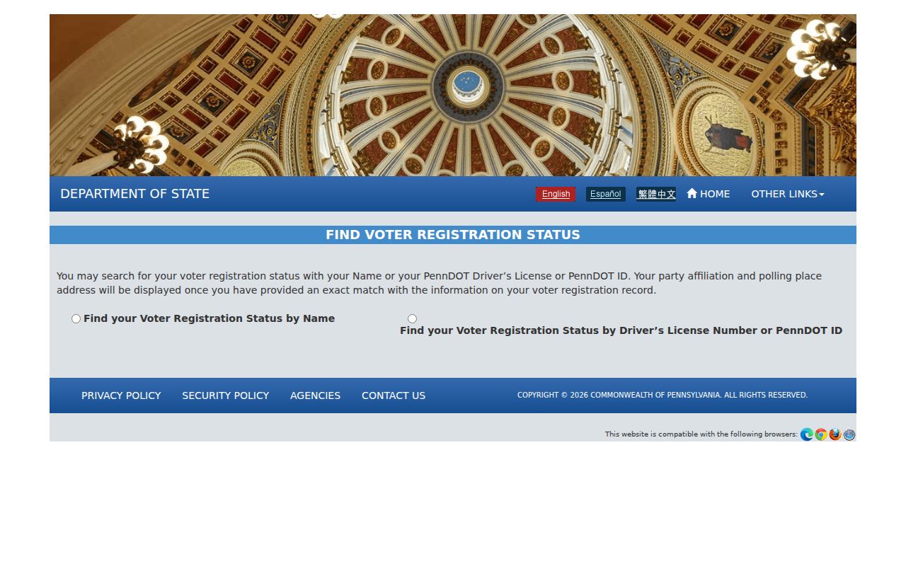 Millcreek Township residents directory Pennsylvania voter status tool