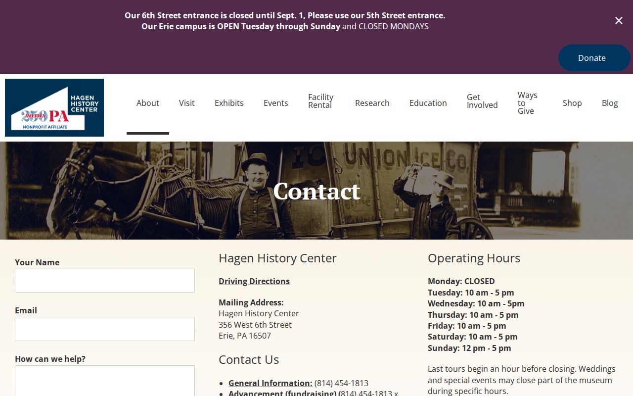 Millcreek Township city directory research access at Hagen History Center